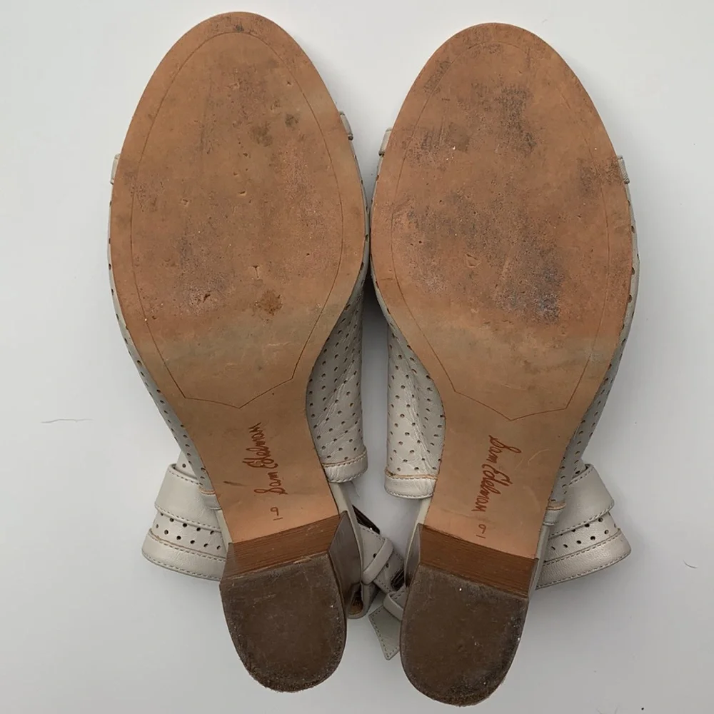 Sam Edelman Emmie Buckle Heels gray leather Size 9